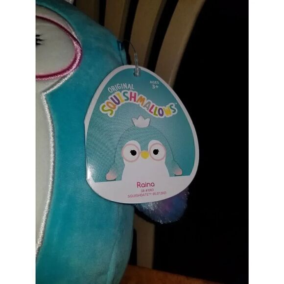 Squishmallow Raina the blue princess Penguin - Picture 3 of 3